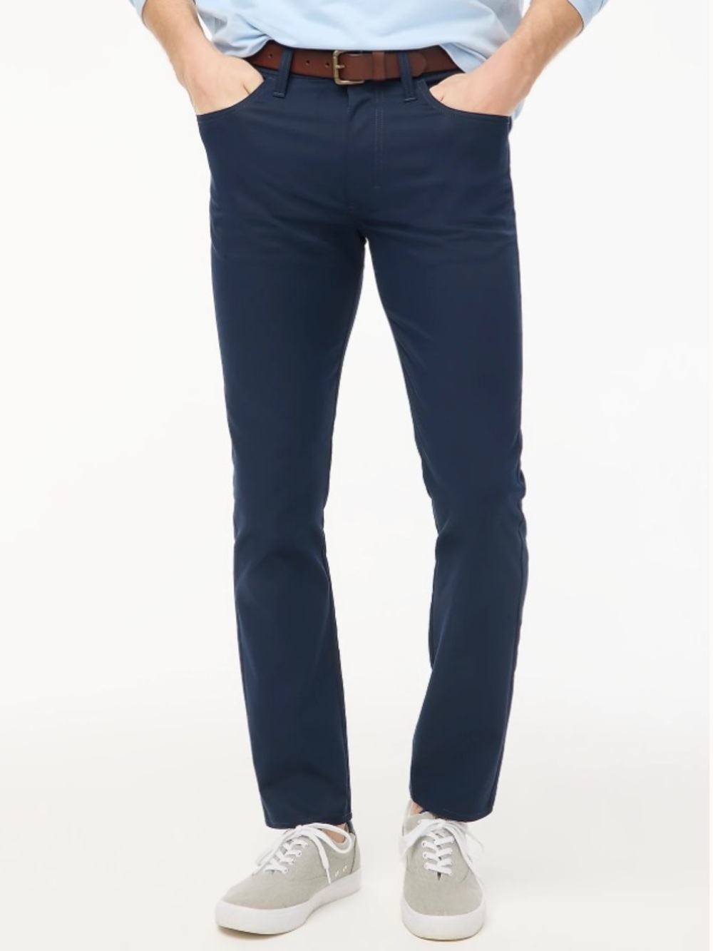 NEW J. CREW Factory Men's Slim-fit‎ five-pocket tech pant Navy Blue Size 33 x 30